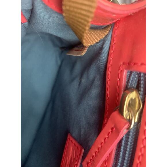 Dooney & Bourke Patent Leather Hot Pink Janine Crossbody Clutch Purse Barbie - Picture 11 of 13